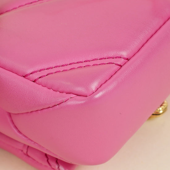 Bvlgari Pink Serpenti Cabochon Micro Bag