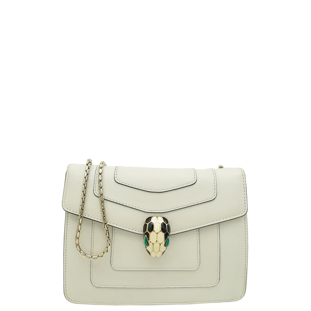 Bvlgari White Serpenti Forever Flap Bag-Bvlgari-THE CLOSET