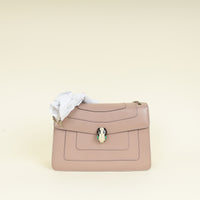 Bvlgari Dust Rose Serpenti Forever Flap Shoulder Bag
