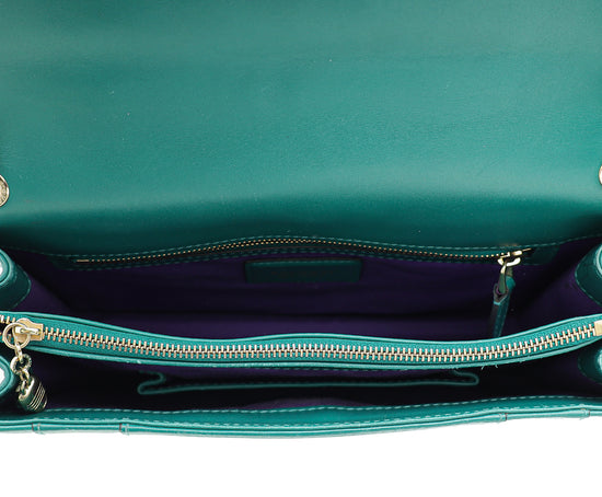 Load image into Gallery viewer, Bvlgari Emerald Green Serpenti Forever Medium Shoulder Bag
