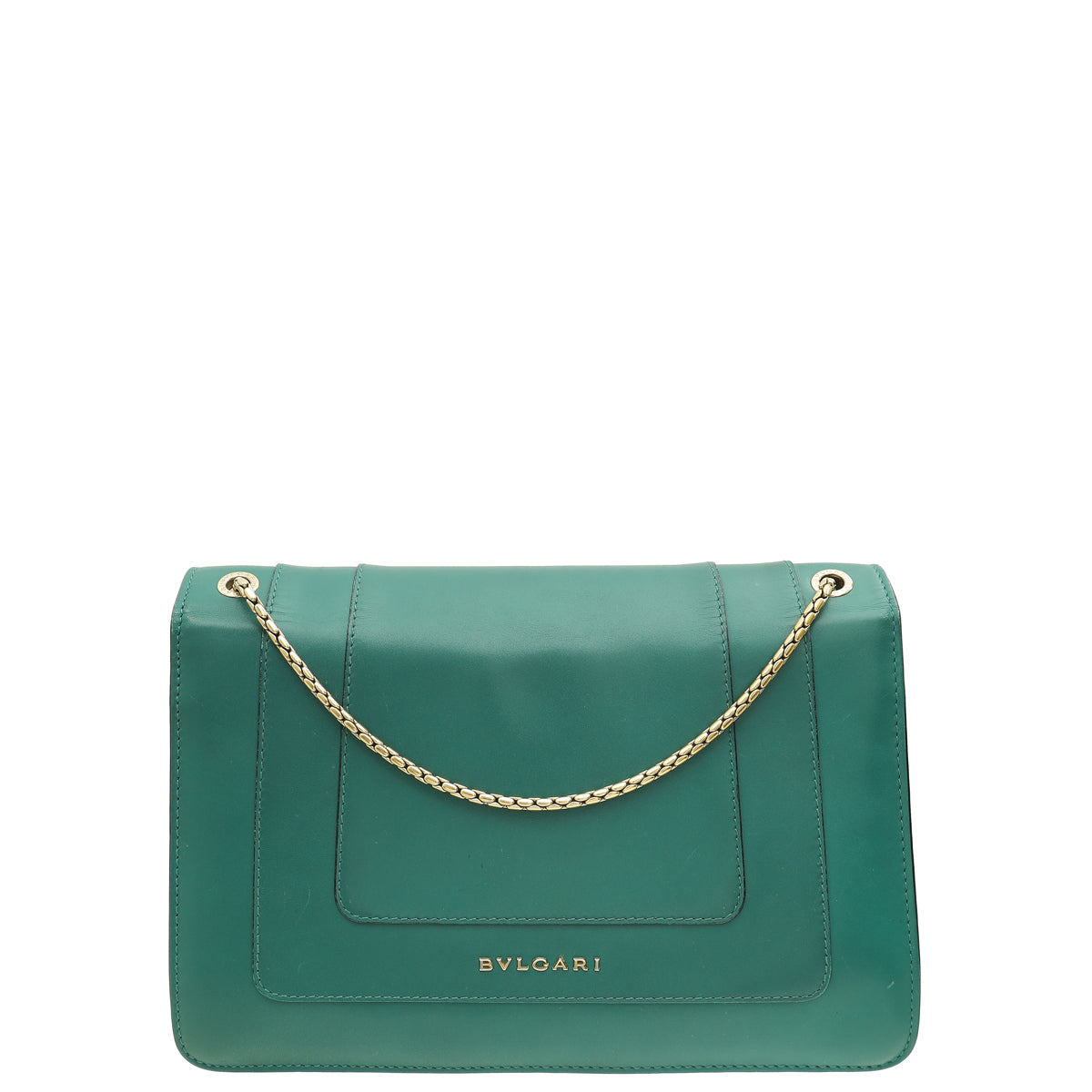 Bvlgari Emerald Green Serpenti Forever Medium Shoulder Bag-Bvlgari-THE CLOSET