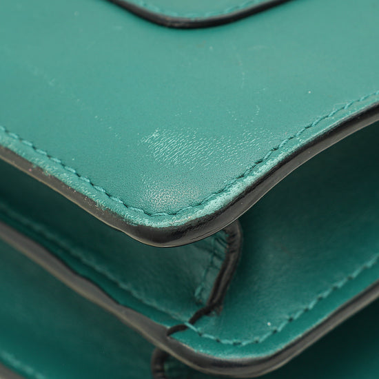Load image into Gallery viewer, Bvlgari Emerald Green Serpenti Forever Medium Shoulder Bag
