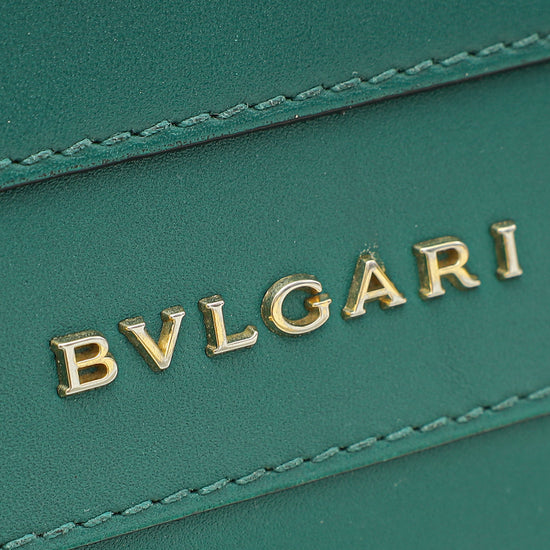 Load image into Gallery viewer, Bvlgari Emerald Green Serpenti Forever Medium Shoulder Bag
