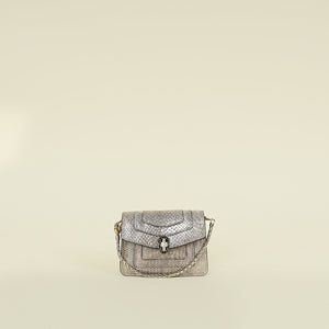 Bvlgari Metallic Milky Opal Serpenti Forever Miniature Bag Charm