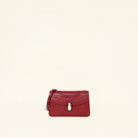 Bvlgari Dark Red Serpenti Forever Shoulder Bag