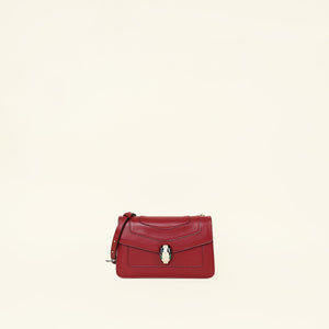 Bvlgari Dark Red Serpenti Forever Shoulder Bag