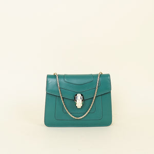 Bvlgari Green Serpenti Forever Shoulder Bag