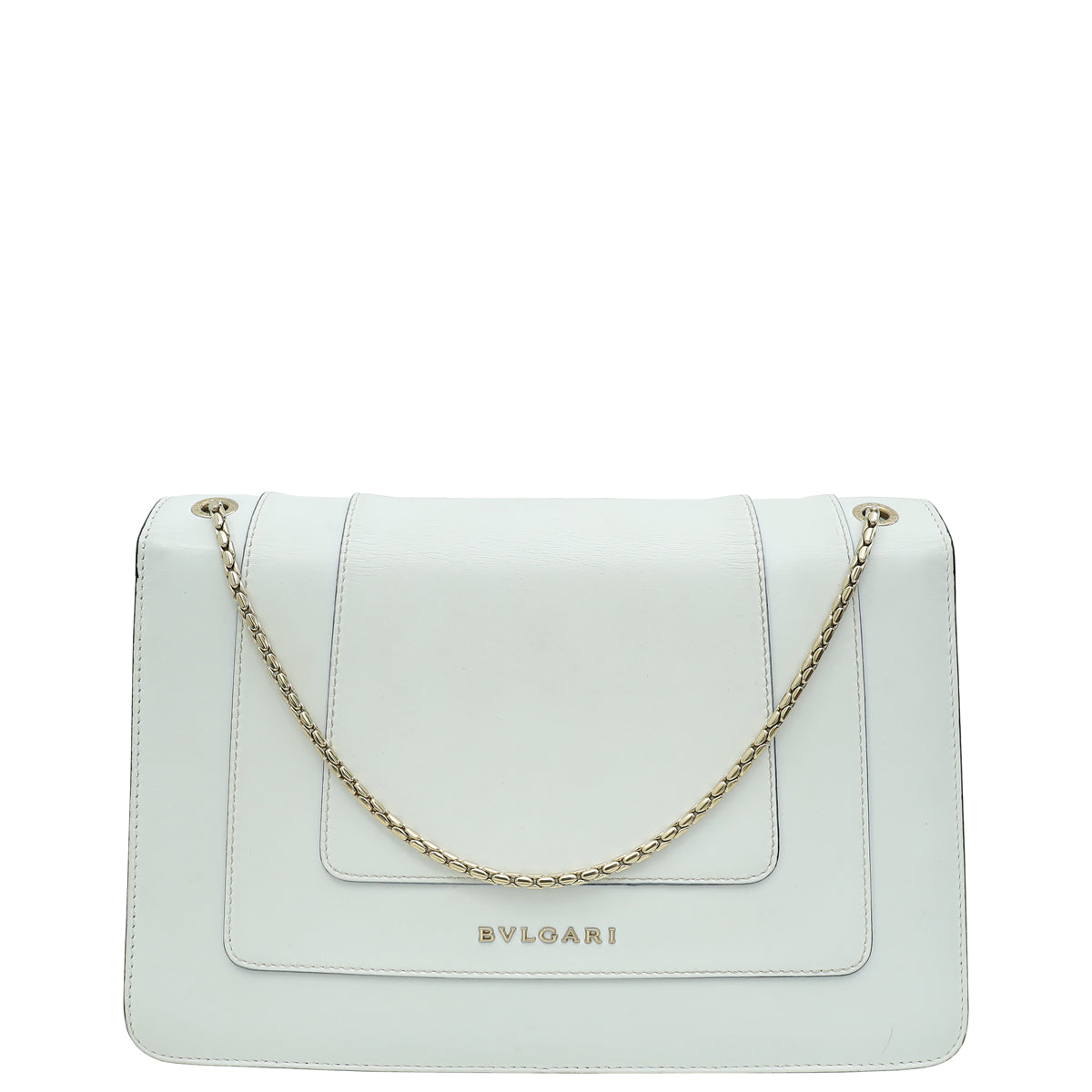 Bvlgari White Serpenti Forever Medium Shoulder Bag-Bvlgari-THE CLOSET