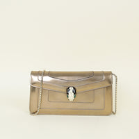 Bvlgari Light Bronze Serpenti Forever Chain Clutch Bag