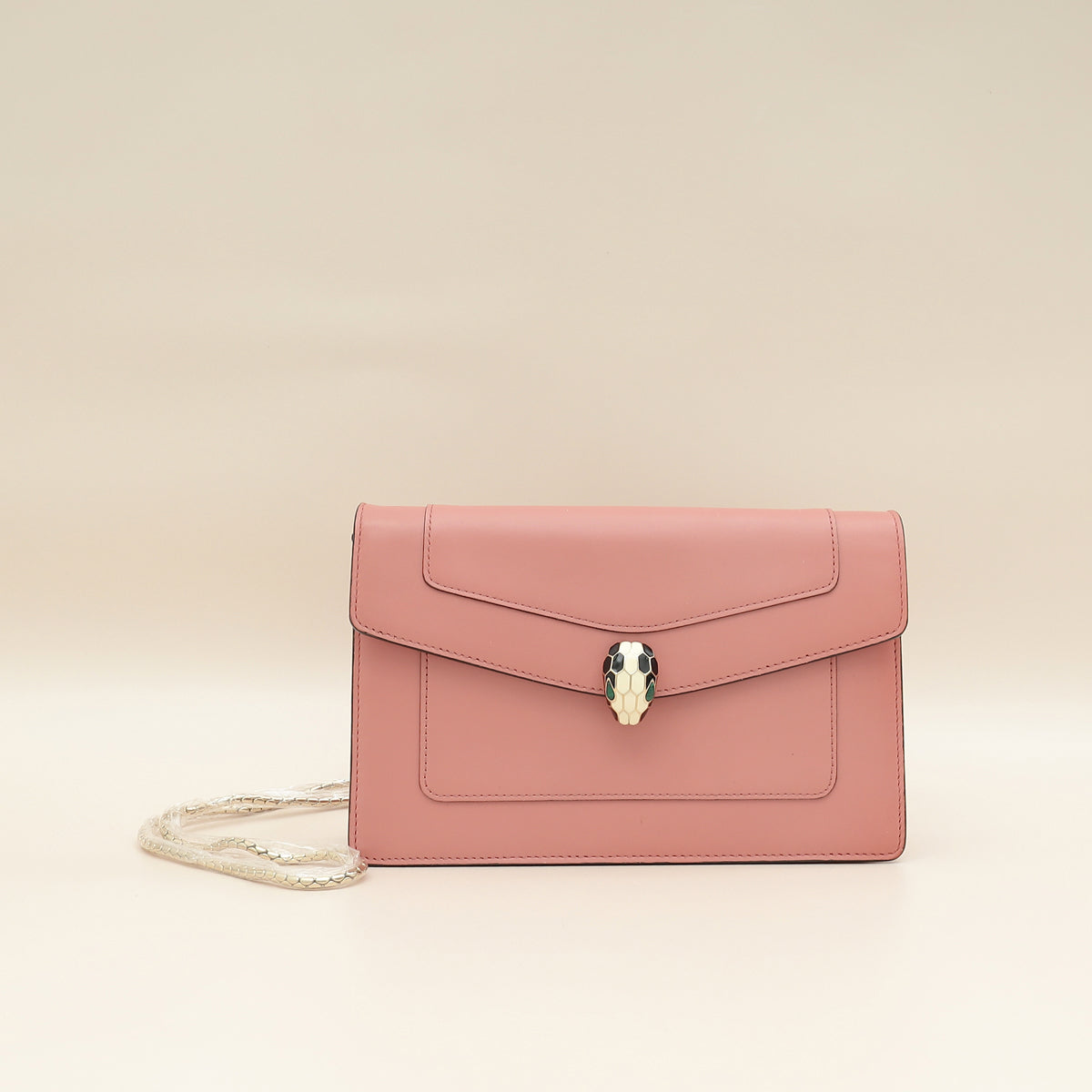 Bvlgari Old Rose Serpenti Forever Chain Pochette