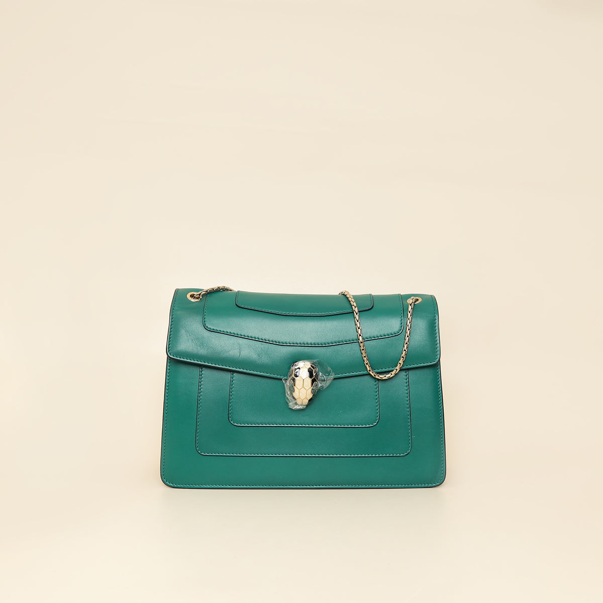 Bvlgari Green Serpenti Forever Flap Shoulder Bag-Bvlgari-THE CLOSET