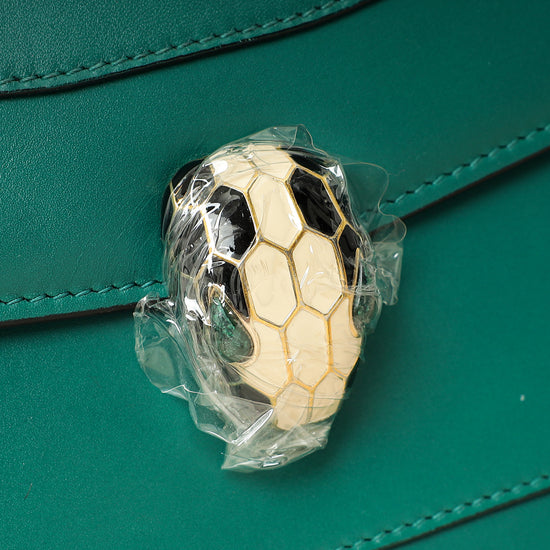 Bvlgari Green Serpenti Forever Flap Shoulder Bag-Bvlgari-THE CLOSET