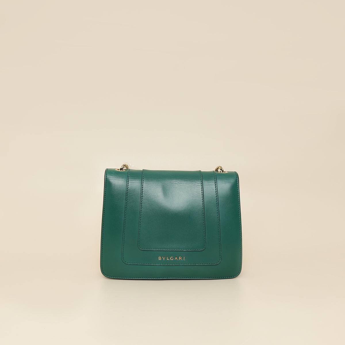 Bvlgari Green Serpenti Forever Flap Shoulder Bag