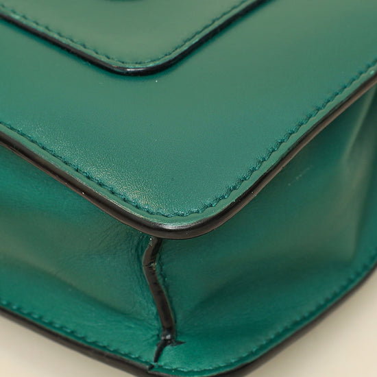 Bvlgari Green Serpenti Forever Flap Shoulder Bag-Bvlgari-THE CLOSET