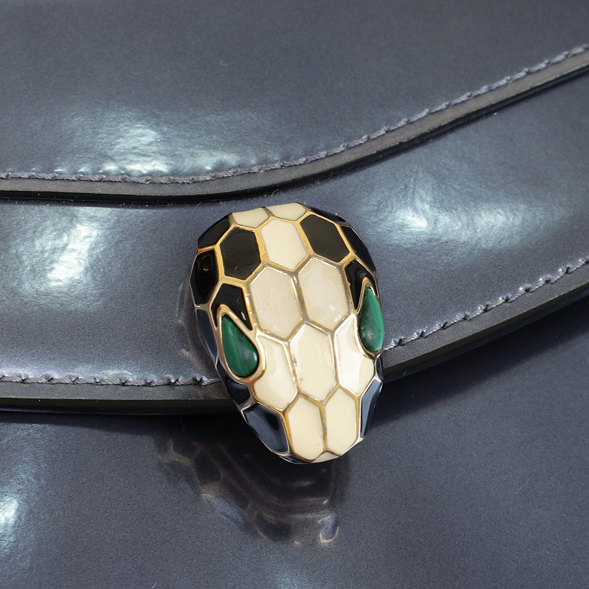 Bvlgari Purple Serpenti Forever Chain Wallet-Bvlgari-THE CLOSET