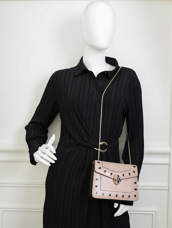 Bvlgari Desert Scaglie Studs Serpenti Forever Shoulder Bag