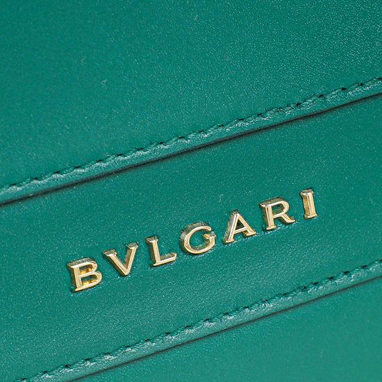 Bvlgari Green Serpenti Forever Flap Medium Shoulder Bag