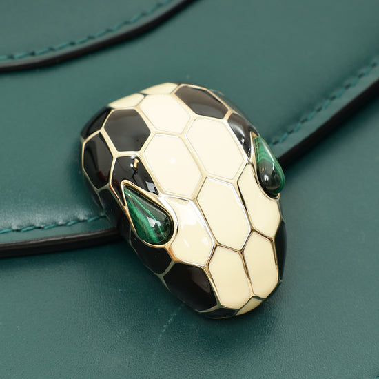 Bvlgari Green Serpenti Forever Top Handle Small Bag-Bvlgari-THE CLOSET