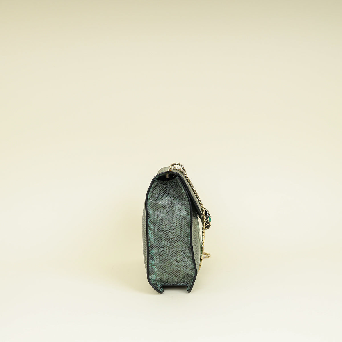 Bvlgari Green Serpenti Forever Karung Shoulder Bag