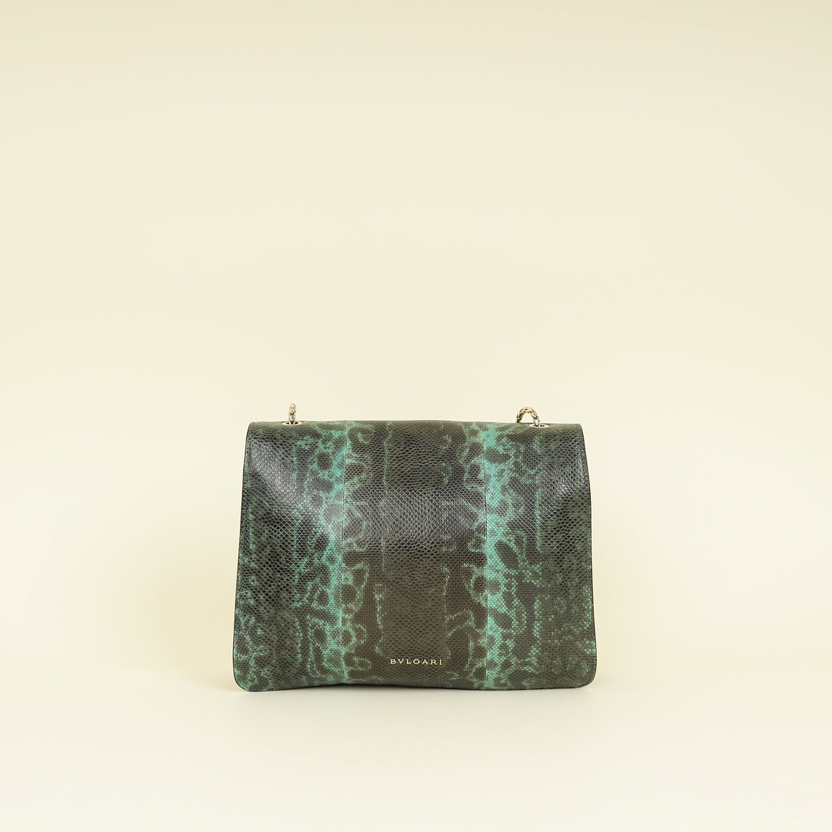 Bvlgari Green Serpenti Forever Karung Shoulder Bag