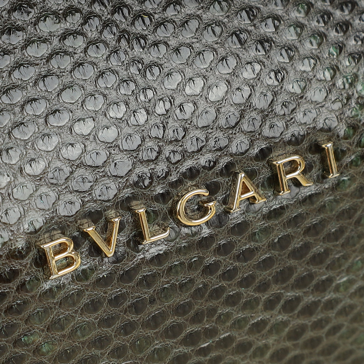 Bvlgari Green Serpenti Forever Karung Shoulder Bag