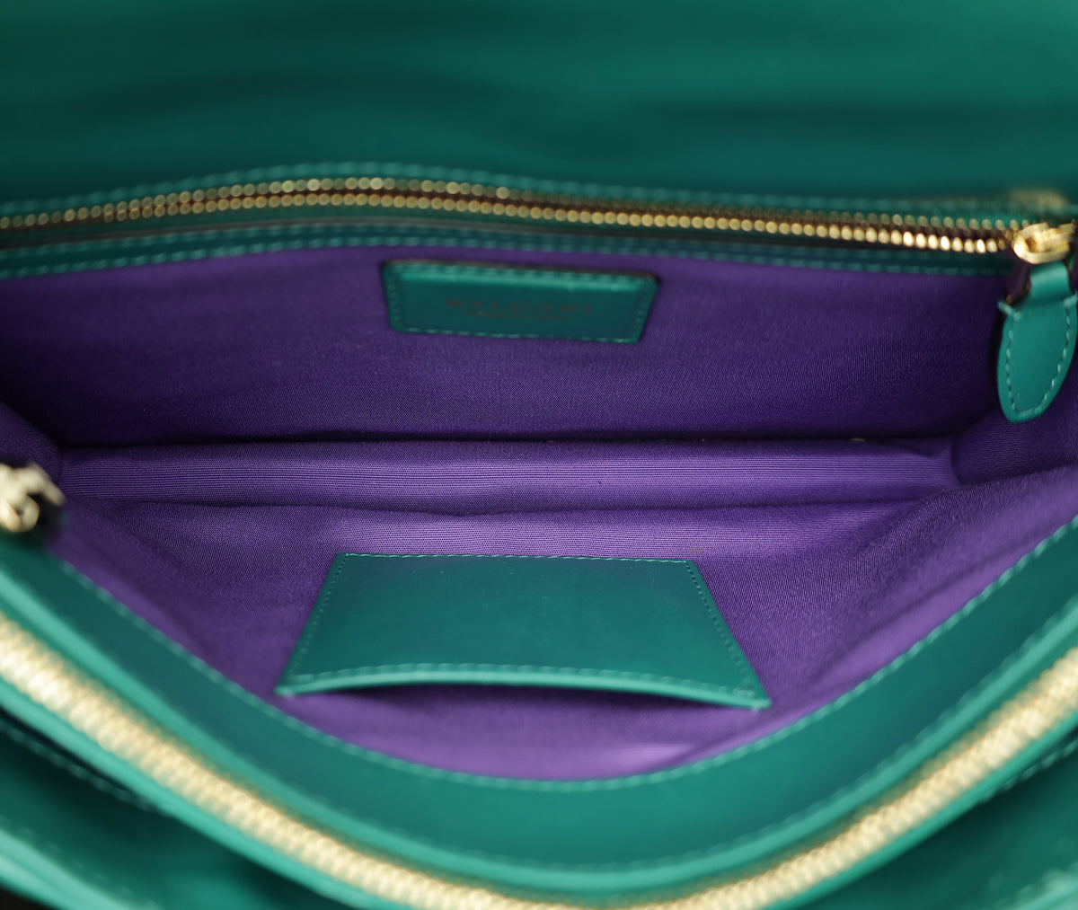 Bvlgari Green Serpenti Forever Flap Bag