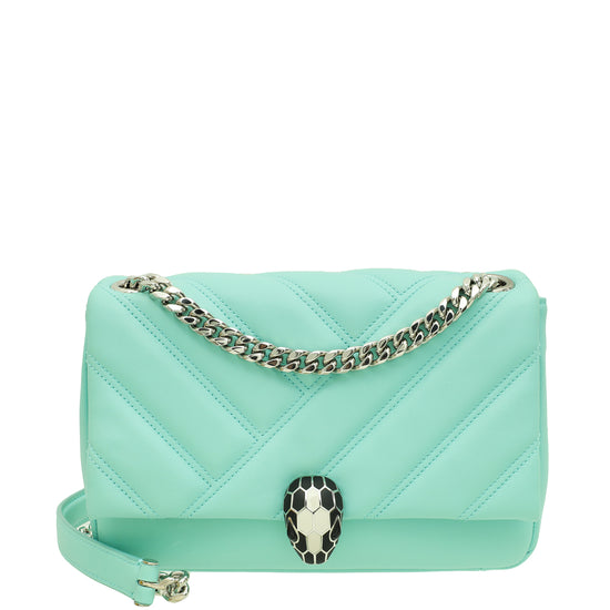 Bvlgari Aqua Serpenti Cabochon Small Shoulder Bag