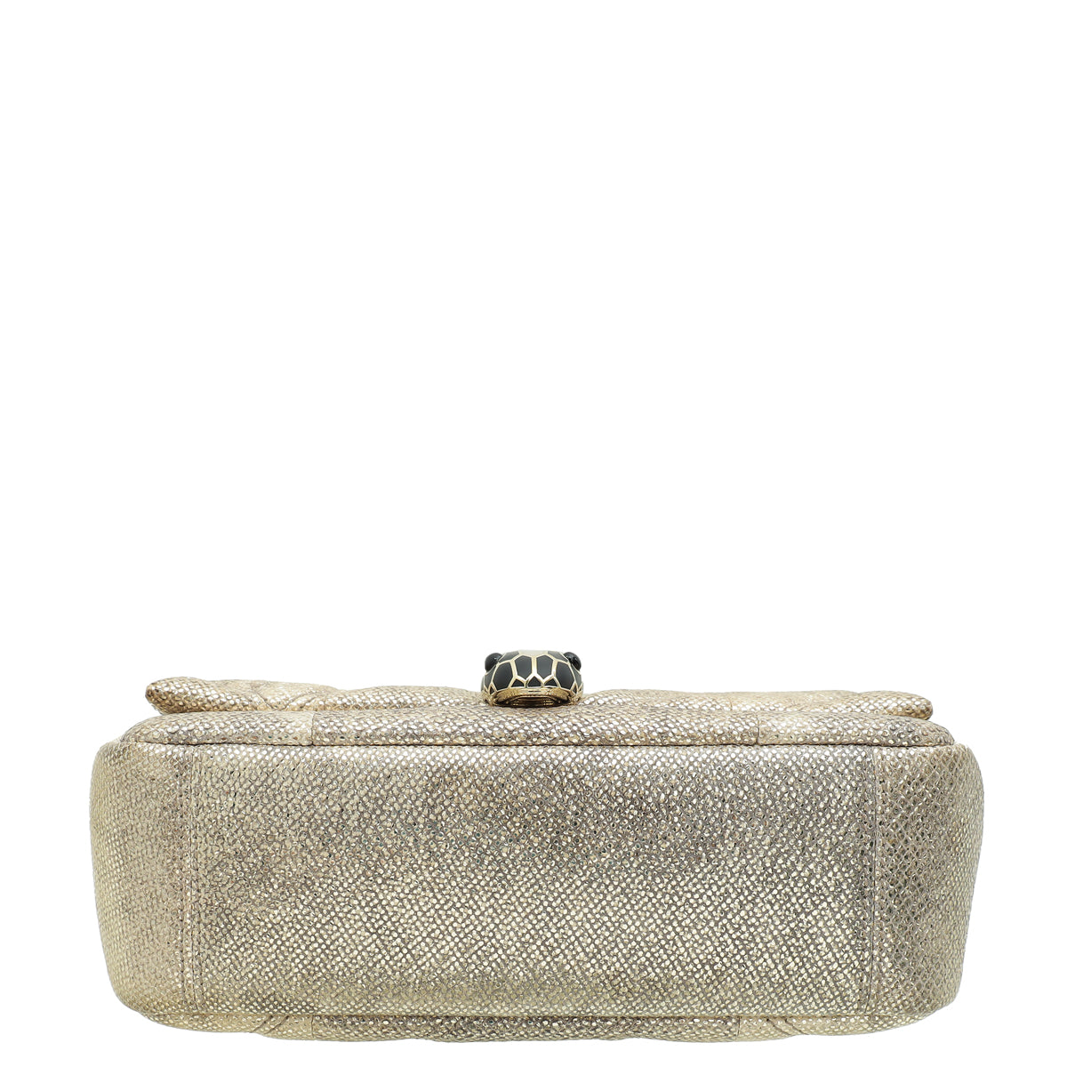 Bvlgari Metallic Milky Opal Serpenti Cabochon Shoulder Bag