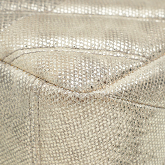 Bvlgari Metallic Milky Opal Serpenti Cabochon Shoulder Bag