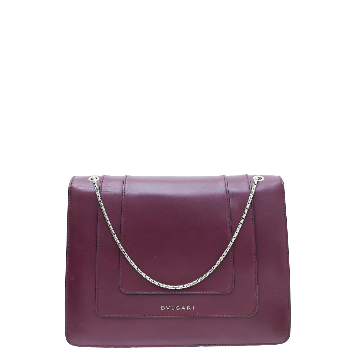 Load image into Gallery viewer, Bvlgari Aubergine Serpenti Forever Large Shoulder Bag

