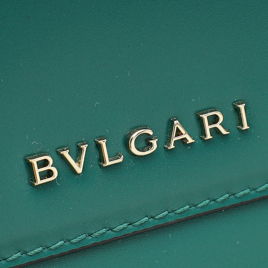 Bvlgari Emerald Green Serpenti Forever Medium Top Handle Bag