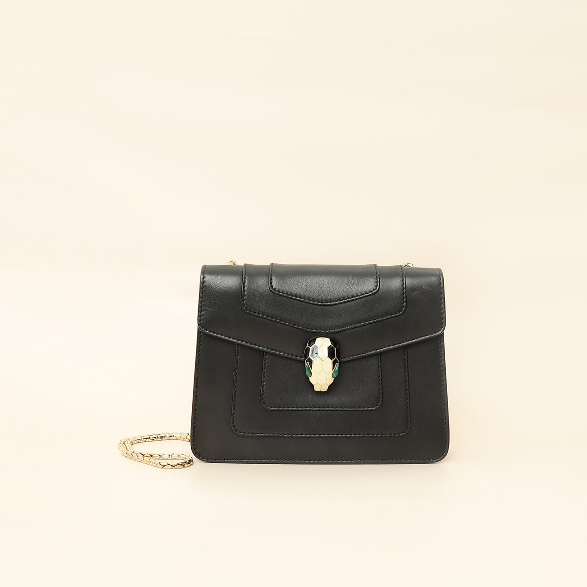 Bvlgari Black Serpenti Forever Small Crossbody Bag-Bvlgari-THE CLOSET