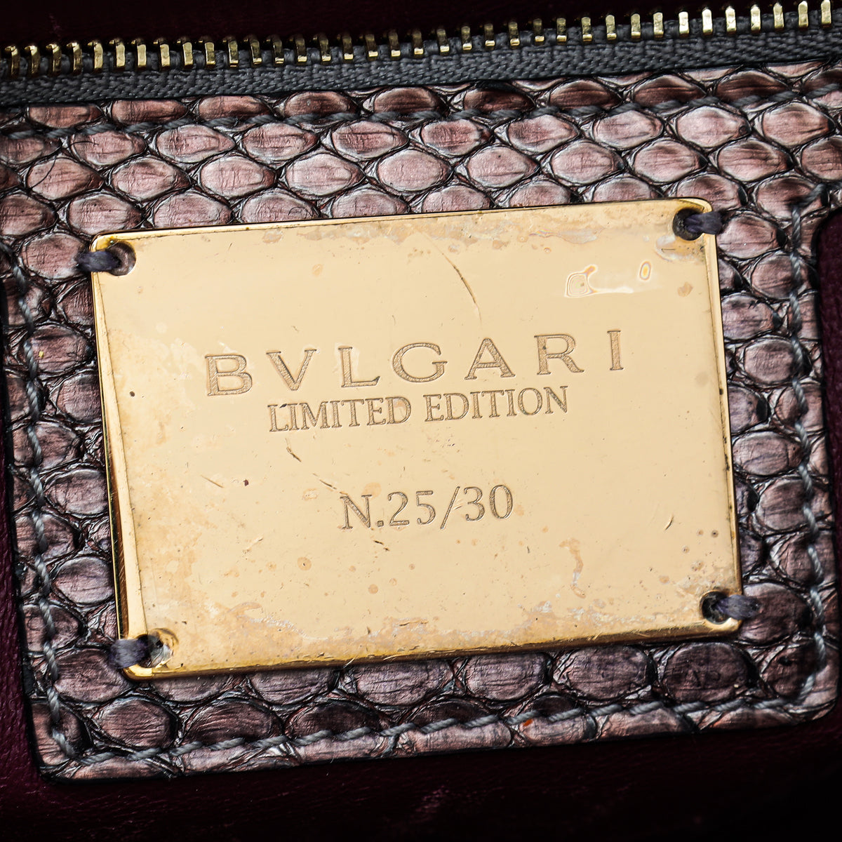 Python Bulgari Bag Bvlgari Light Bronze Python Serpenti Forever Ltd.Ed 35/30 Bag – THE CLOSET