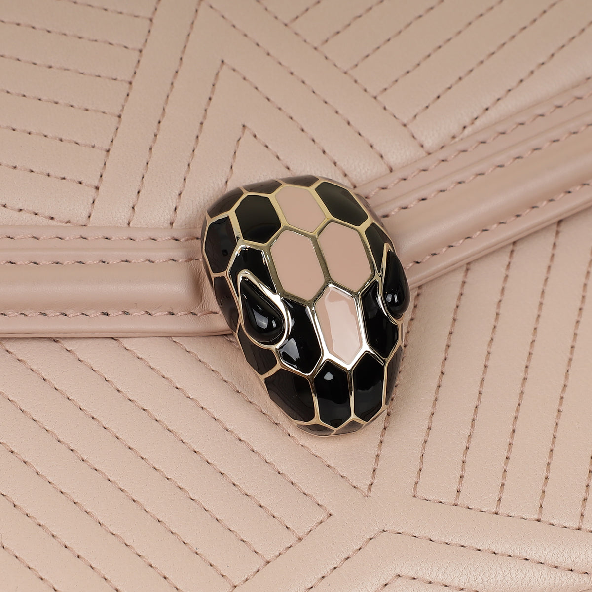 Bvlgari Crystal Rose Serpenti Forever Diamond Blast Shoulder Bag-Bvlgari-THE CLOSET