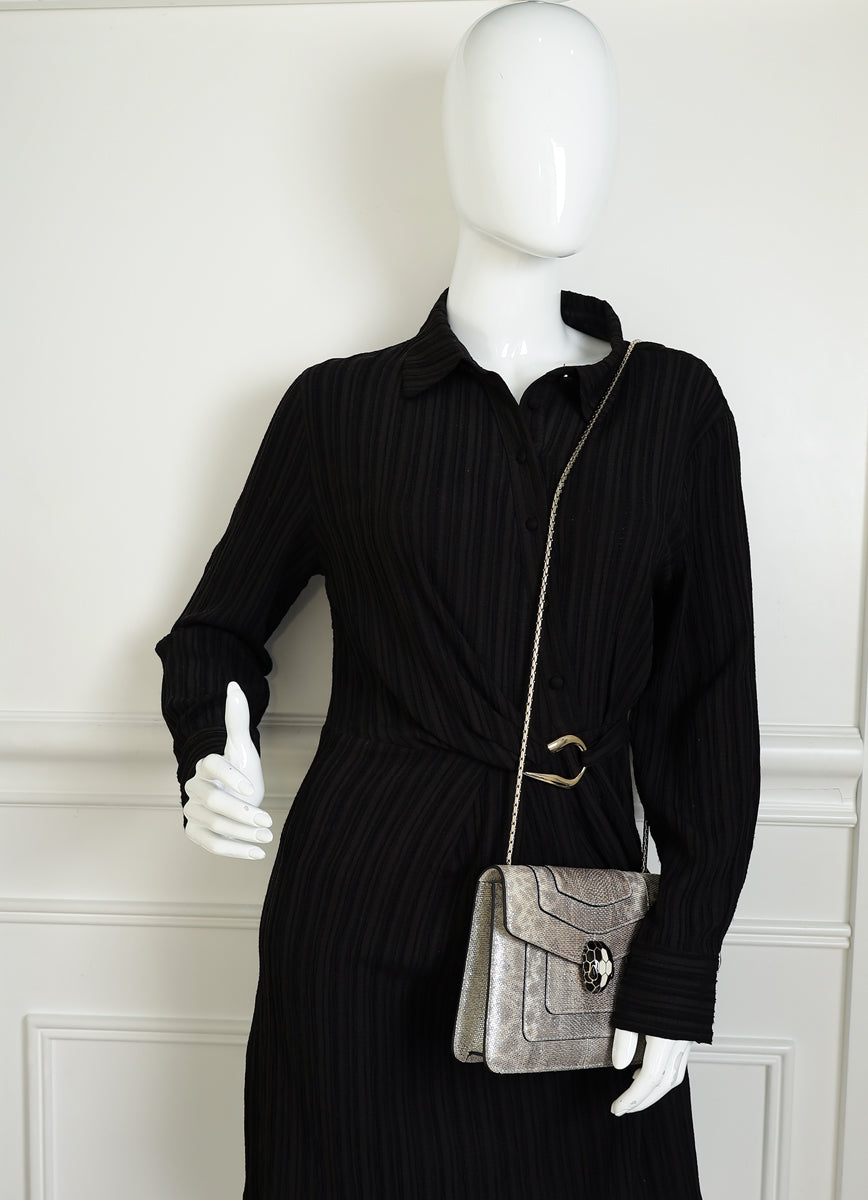 Bvlgari Bicolor Karung Serpenti Forever Flap Bag