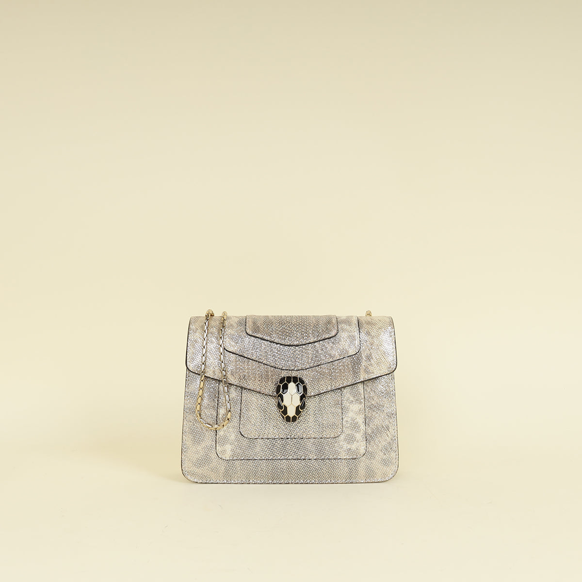Bvlgari Bicolor Karung Serpenti Forever Flap Bag