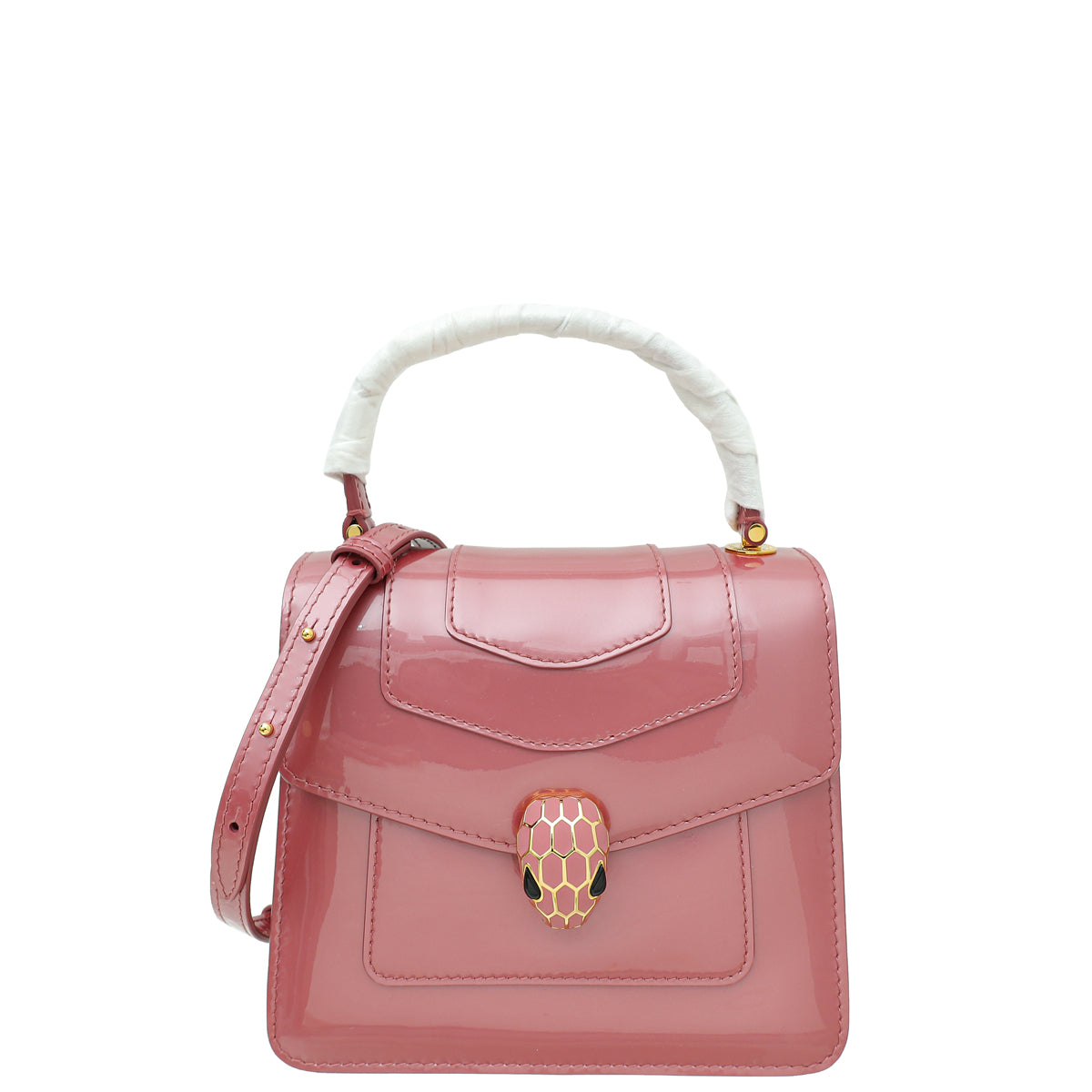 Bvlgari Blush Serpenti Forever Top Handle Bag