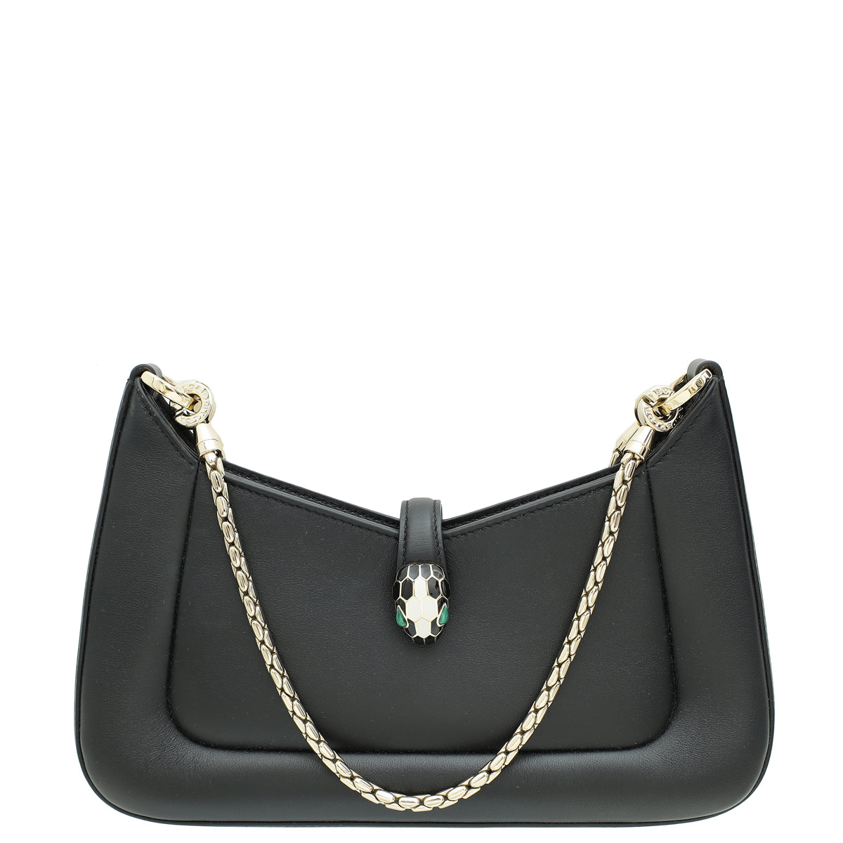 Bvlgari Black Serpenti Baia Small Shoulder Bag