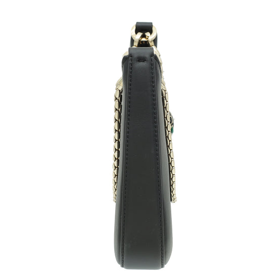 Bvlgari Black Serpenti Baia Small Shoulder Bag