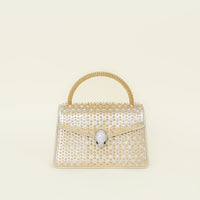 Bvlgari Gold Serpenti Pallini Mini Top Handle Bag