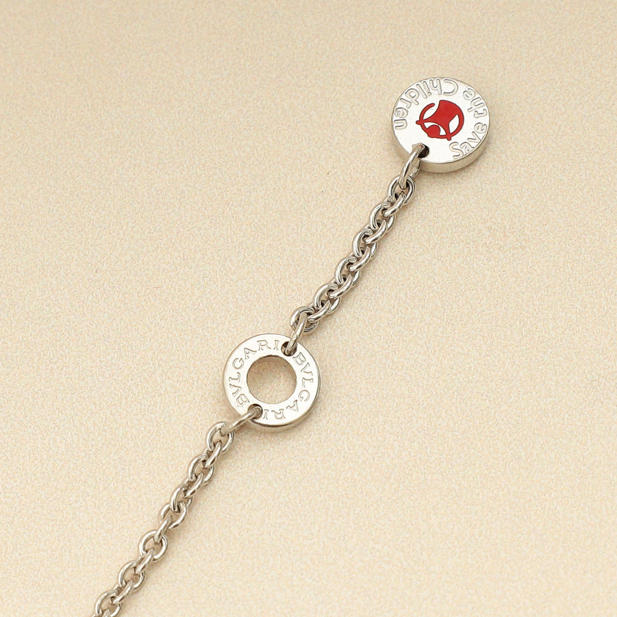 Bvlgari Sterling Silver Onyx Save The Children 18cm Bracelet-Bvlgari-THE CLOSET