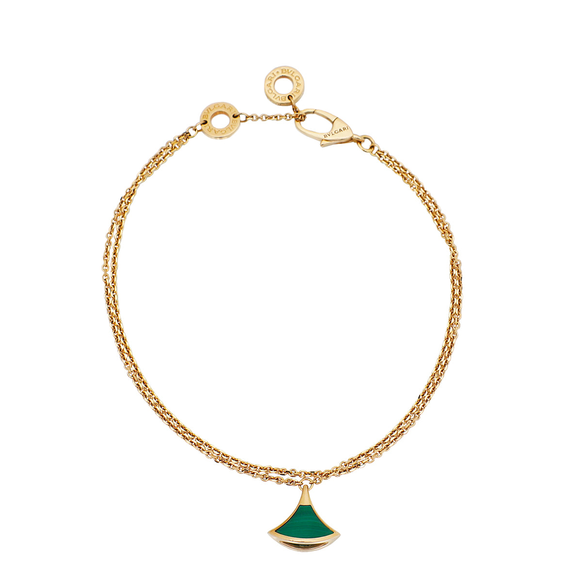 Bvlgari 18K Rose Gold Malachite Diva's Dream Bracelet-Bvlgari-THE CLOSET