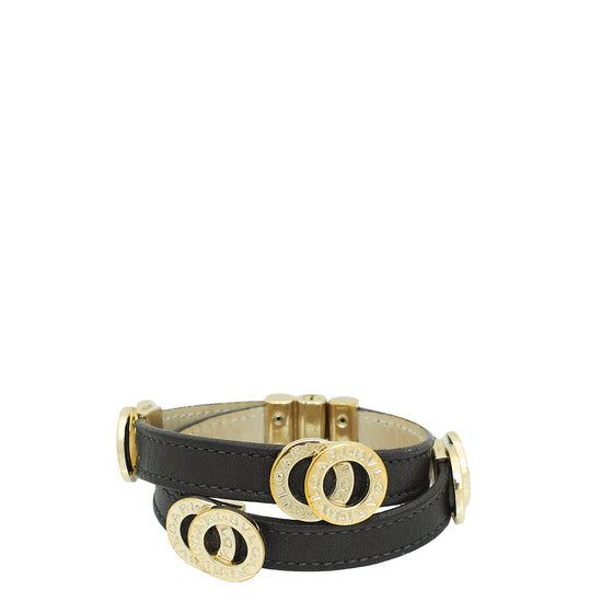 Bvlgari Brown Double Coiled Bracelet