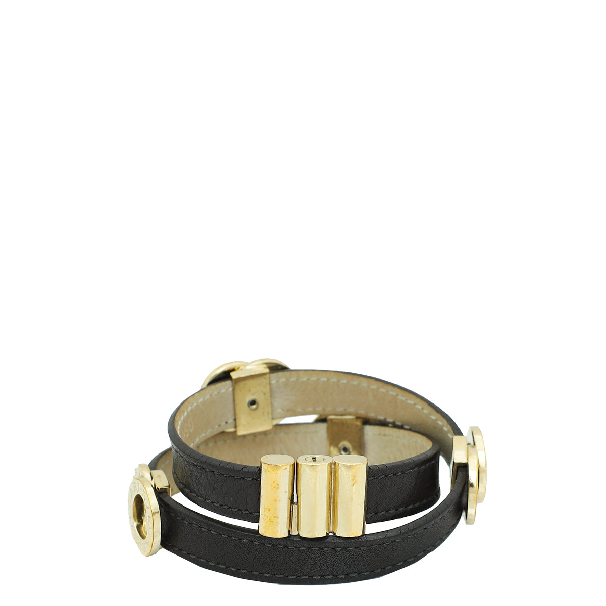 Bvlgari Brown Double Coiled Bracelet