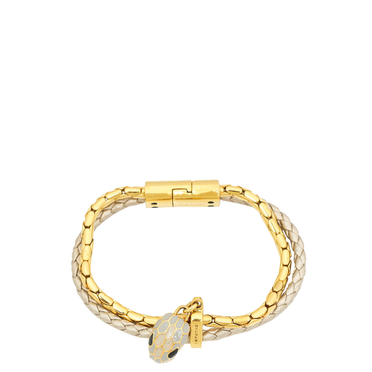 Bvlgari Bicolor Serpenti Forever Braided Bracelet