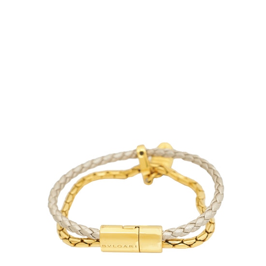 Bvlgari Bicolor Serpenti Forever Braided Bracelet