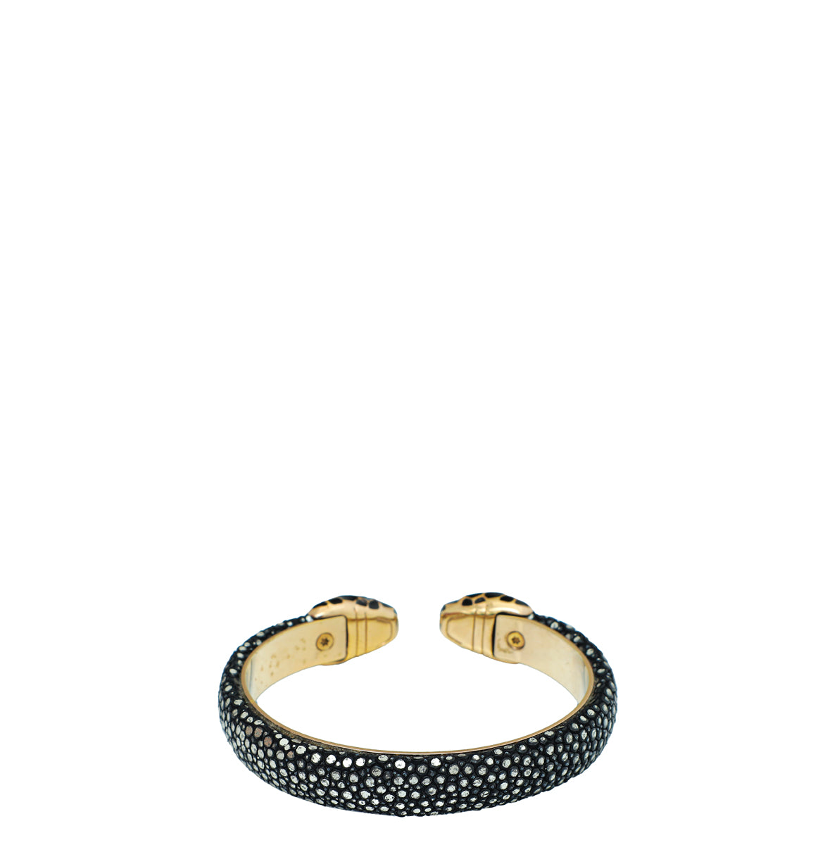 Bvlgari Black Galuchat Skin Serpenti Forever Large Bracelet-Bvlgari-THE CLOSET