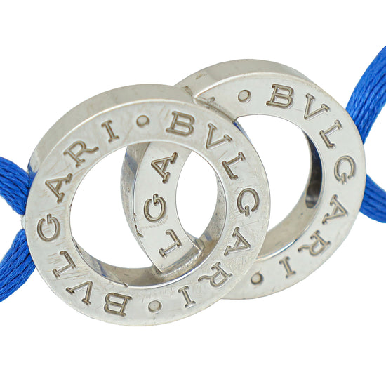 Bvlgari Sterling Silver Fortuna Interlocking Cord Bracelet