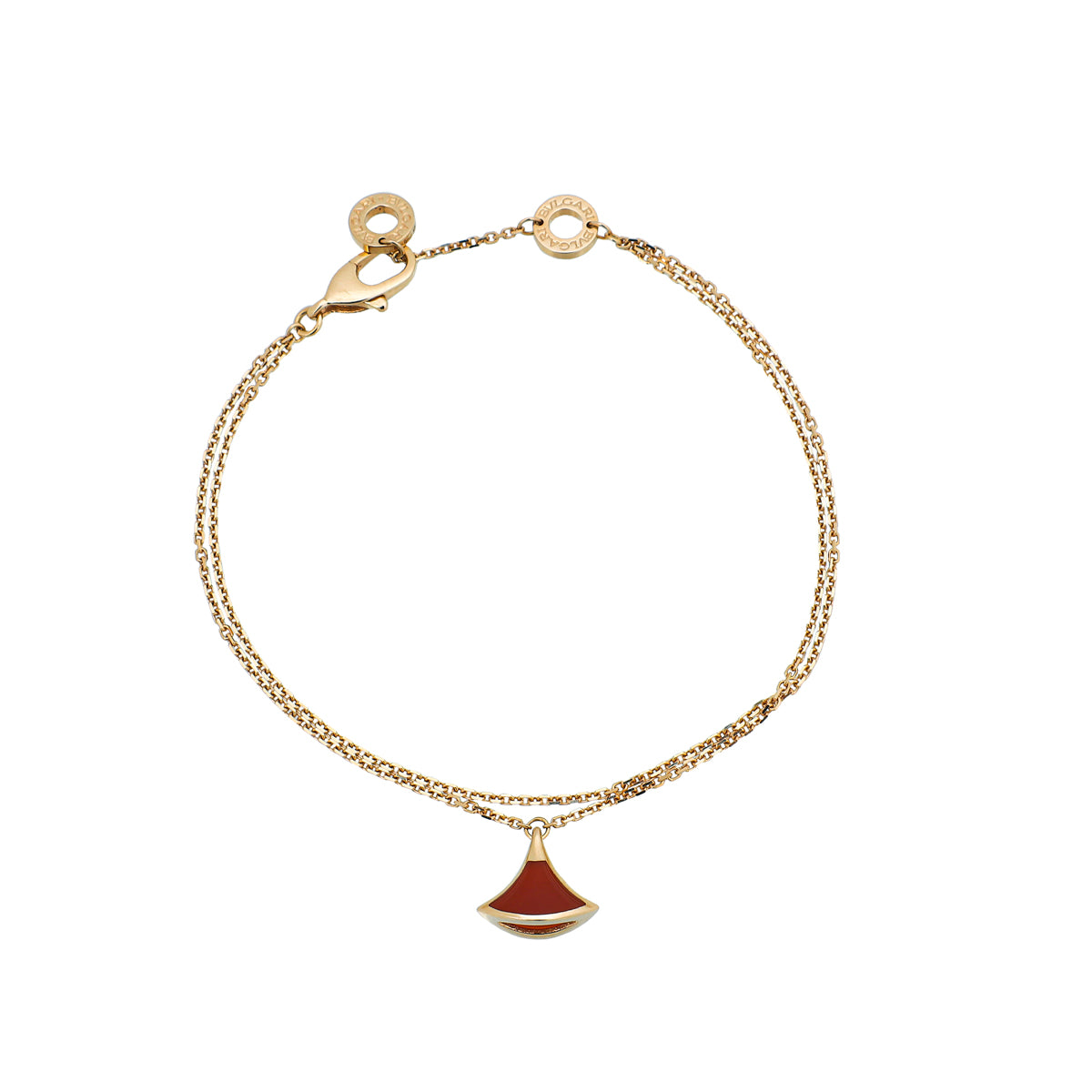 Bvlgari 18K Rose Gold Carnelian Diva's Dream Bracelet-Bvlgari-THE CLOSET