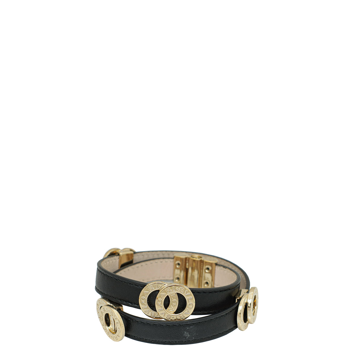 Bvlgari Black Double Coiled Bracelet